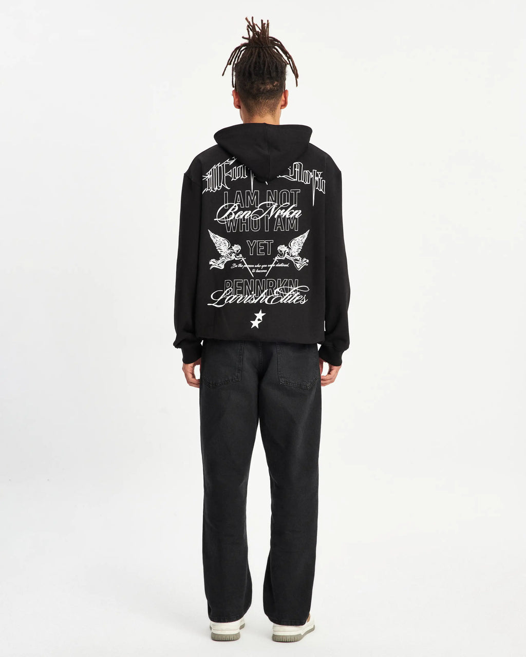 MONOCHROME ICONS HOODIE - MIDNIGHT BLACK - BENNRKN