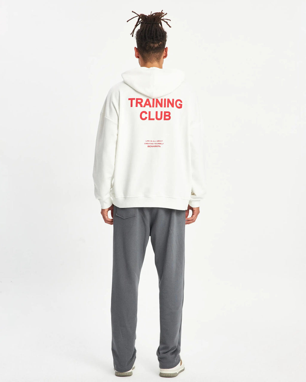 OVERSIZED  TRAINING CLUB HOODIE - OFF WHITE