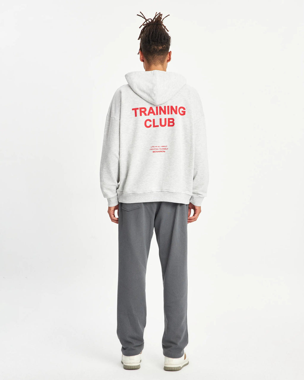 OVERSIZED  TRAINING CLUB HOODIE - GREY MARL