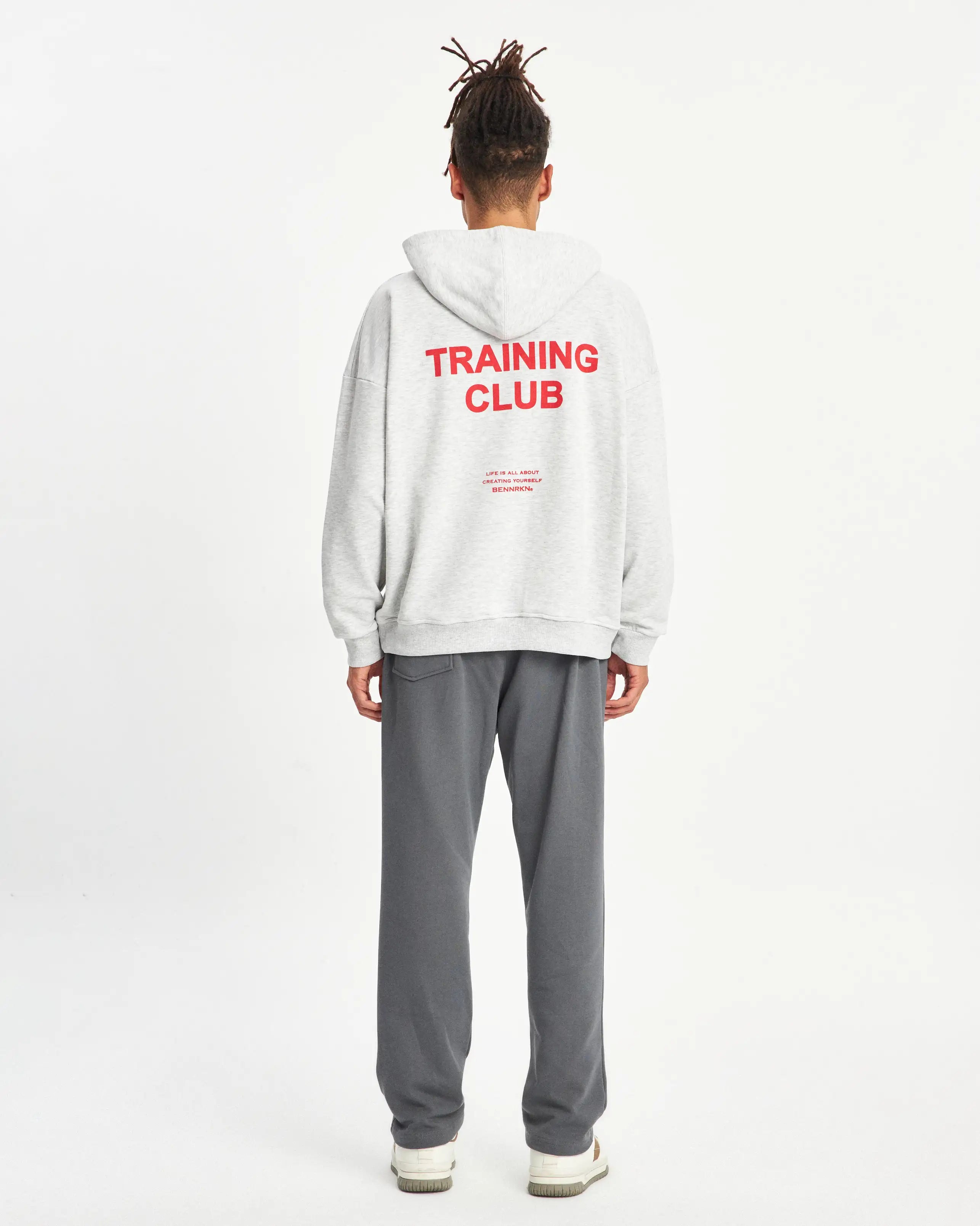 OVERSIZED  TRAINING CLUB HOODIE - GREY MARL