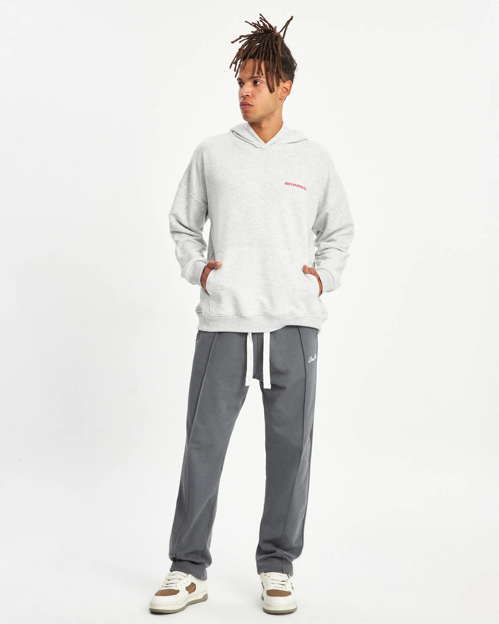 OVERSIZED  TRAINING CLUB HOODIE - GREY MARL