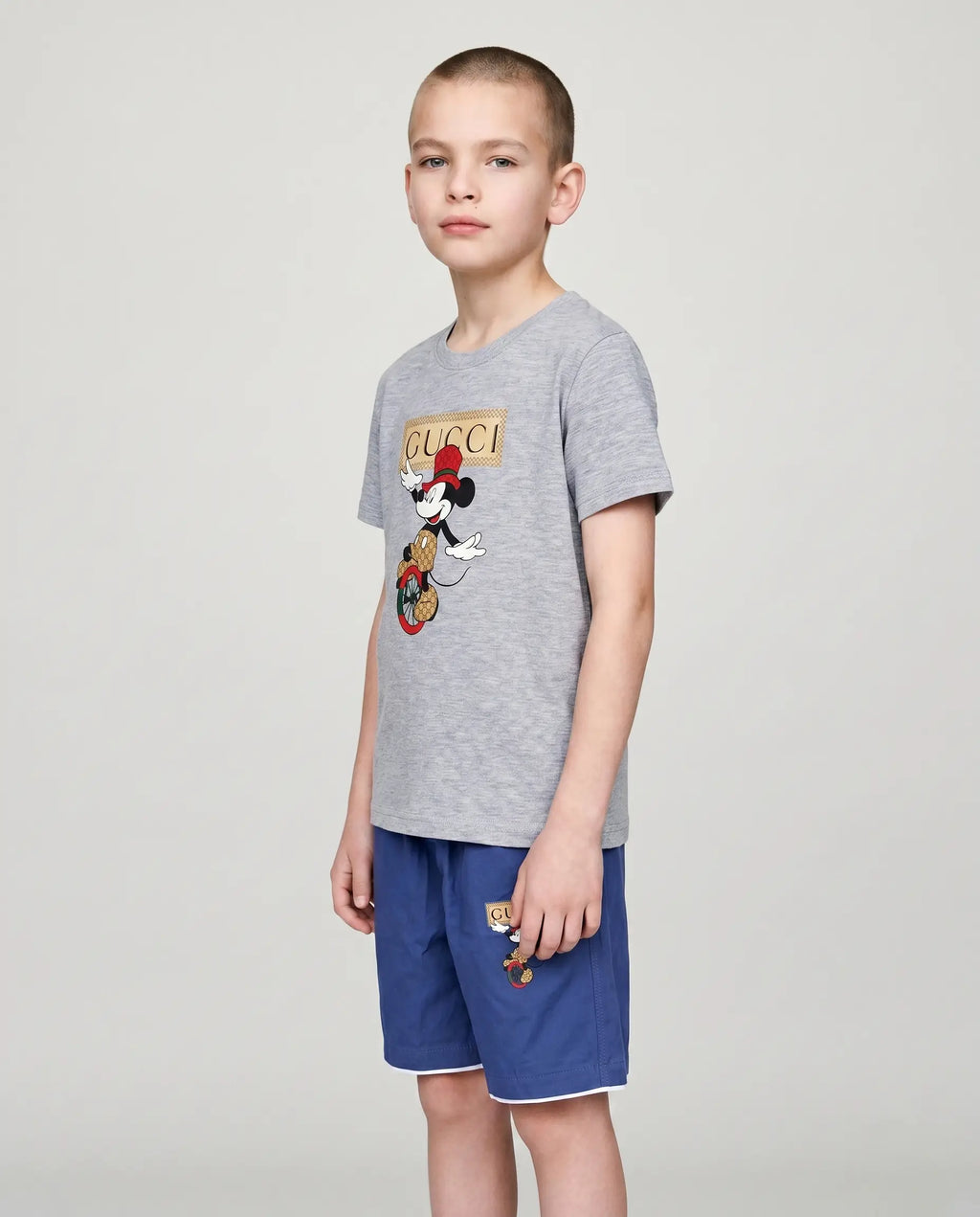 Gucci Baskılı Tişört ve Şort Takım