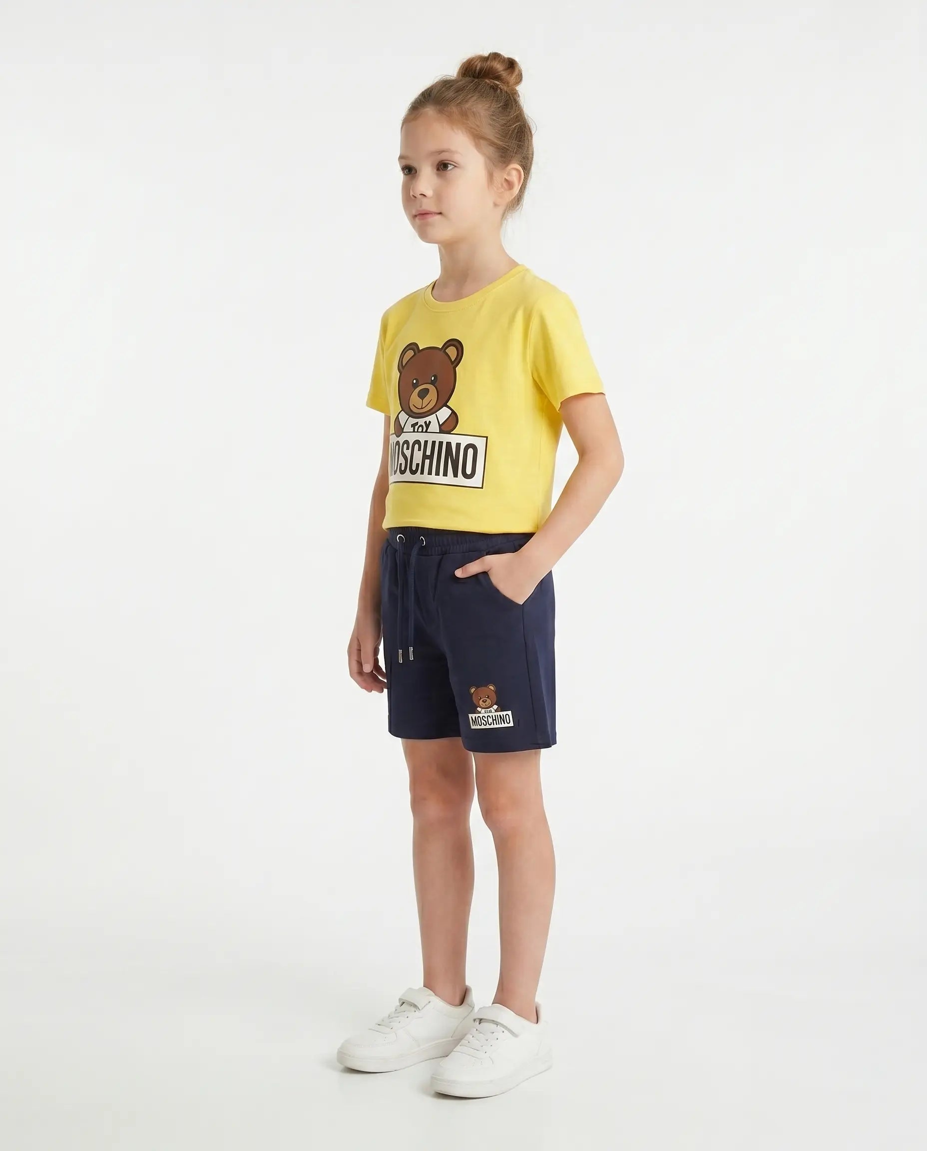 Moschino Baskılı Tişört ve Şort Takım