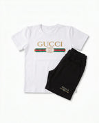 Gucci Baskılı Tişört ve Şort Takım