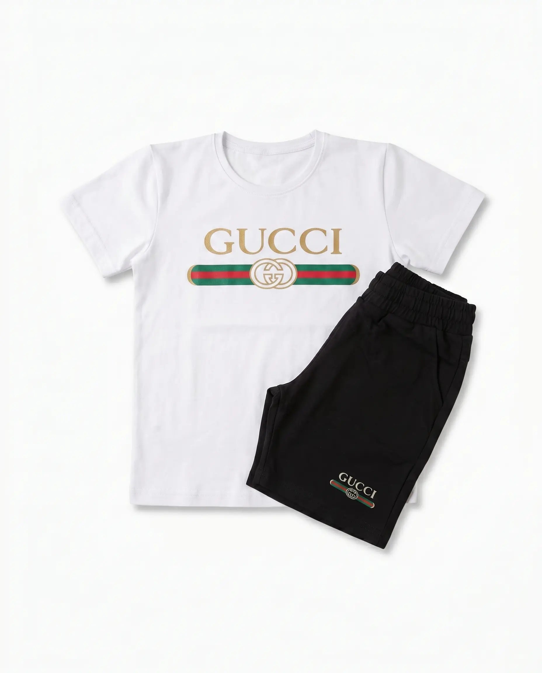 Gucci Baskılı Tişört ve Şort Takım