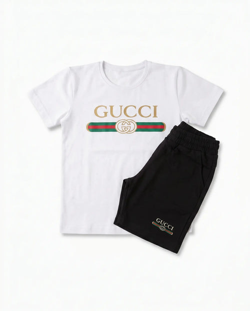Gucci Baskılı Tişört ve Şort Takım
