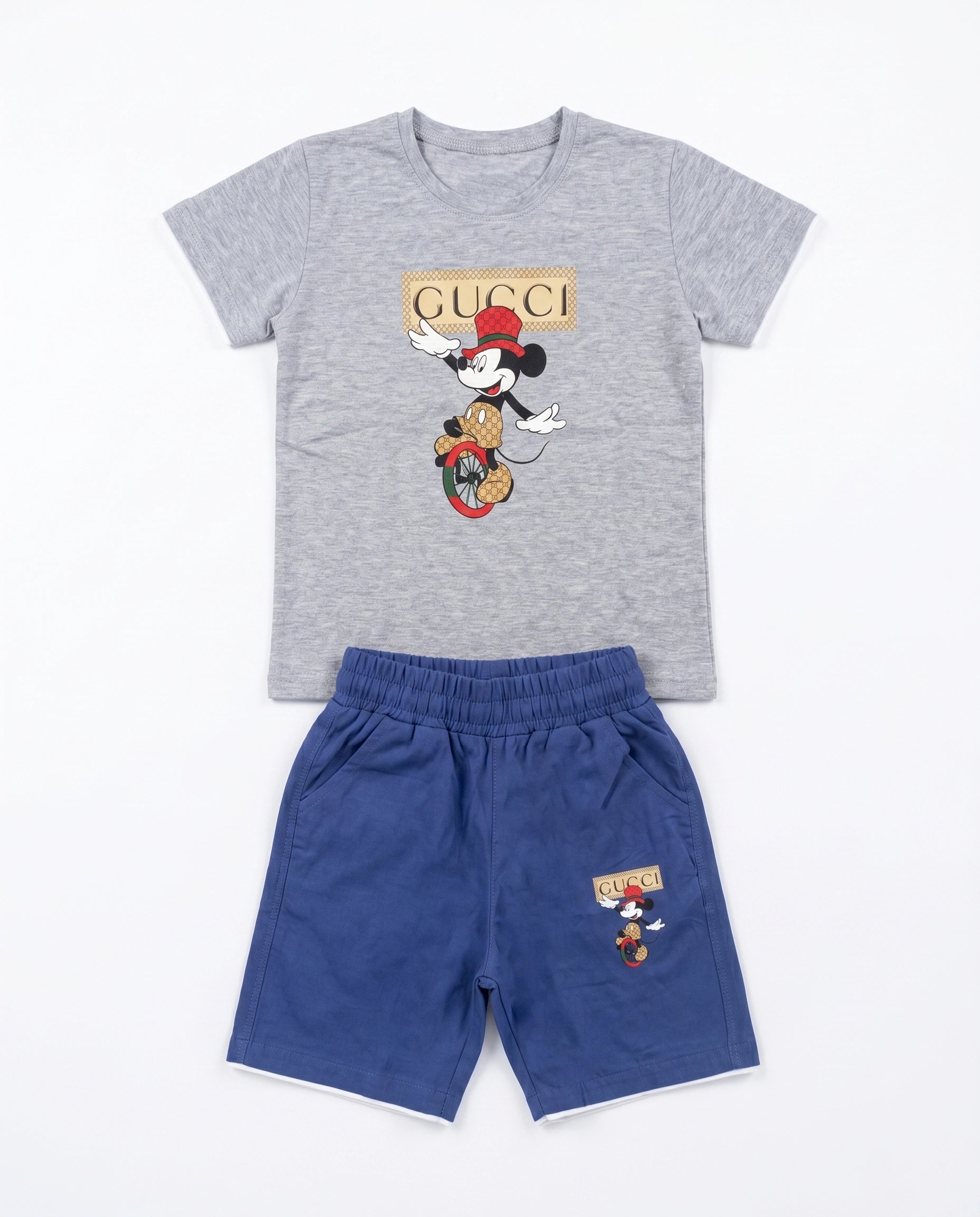Gucci Baskılı Tişört ve Şort Takım